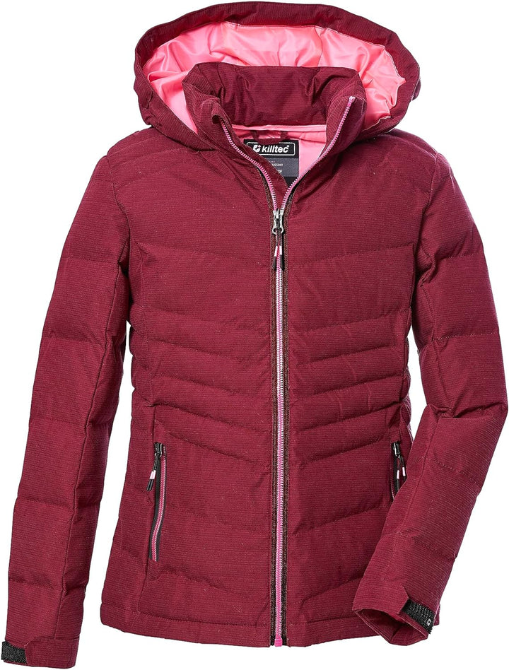 Killtec Mädchen Kow 166 Grls Qltd Jckt Steppjacke mit Kapuze 164 Rosa, 164 Rosa