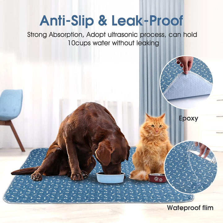 Waschbar Haustier-Urinunterlage, Hygieneunterlagen für Haustier, 90*80cm Wasserdichter Haustier Matt