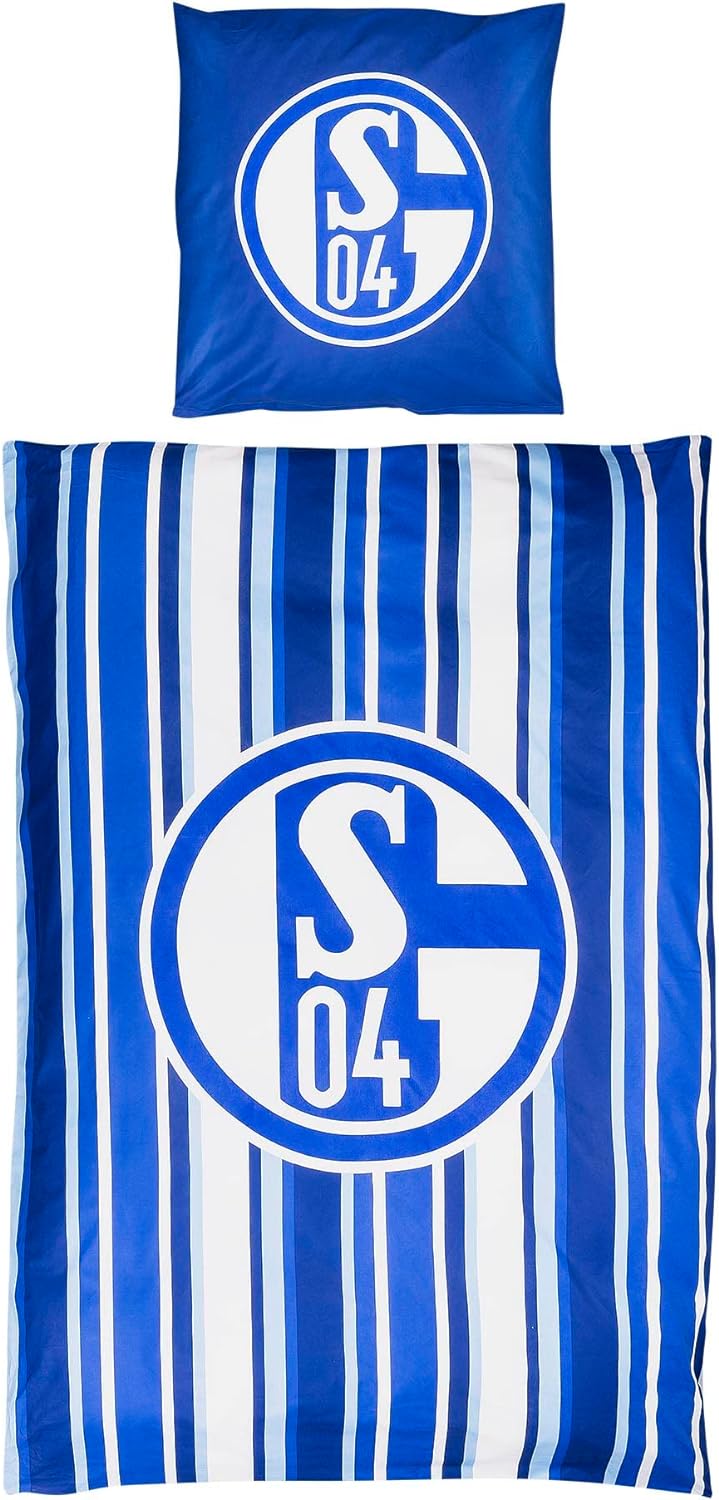Schalke 04 Bettwäsche Streifen