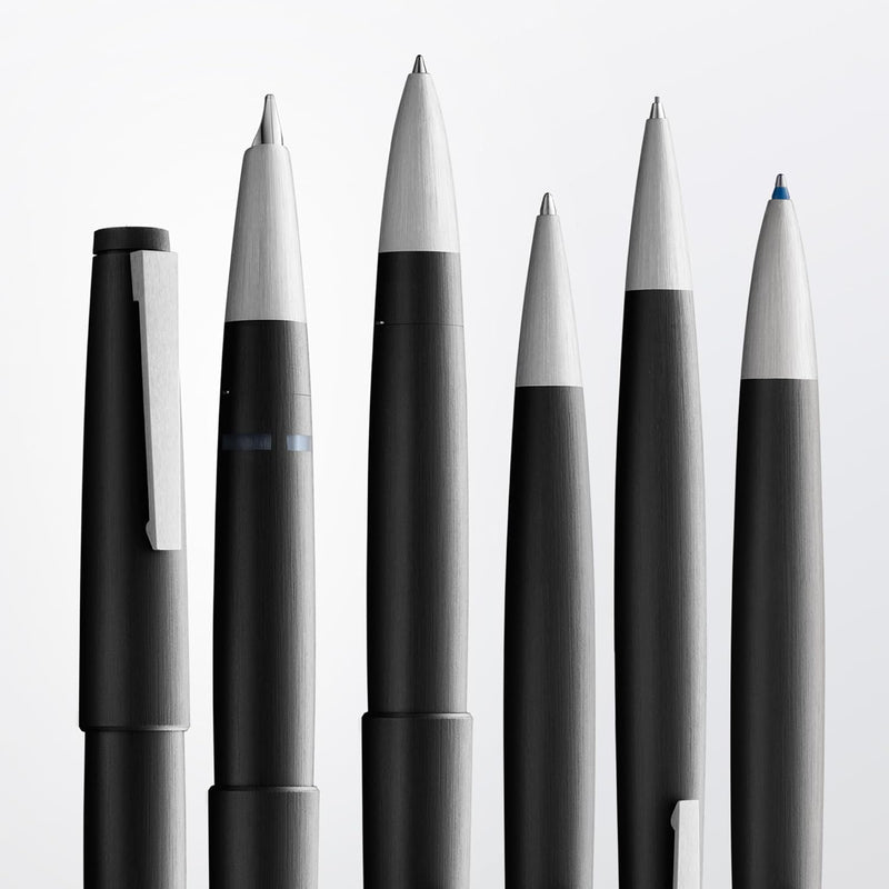 Lamy 2000 Kugelschreiber black aus schwarzem Polycarbonat und Edelstahl, inkl. Grossraummine M 16 M