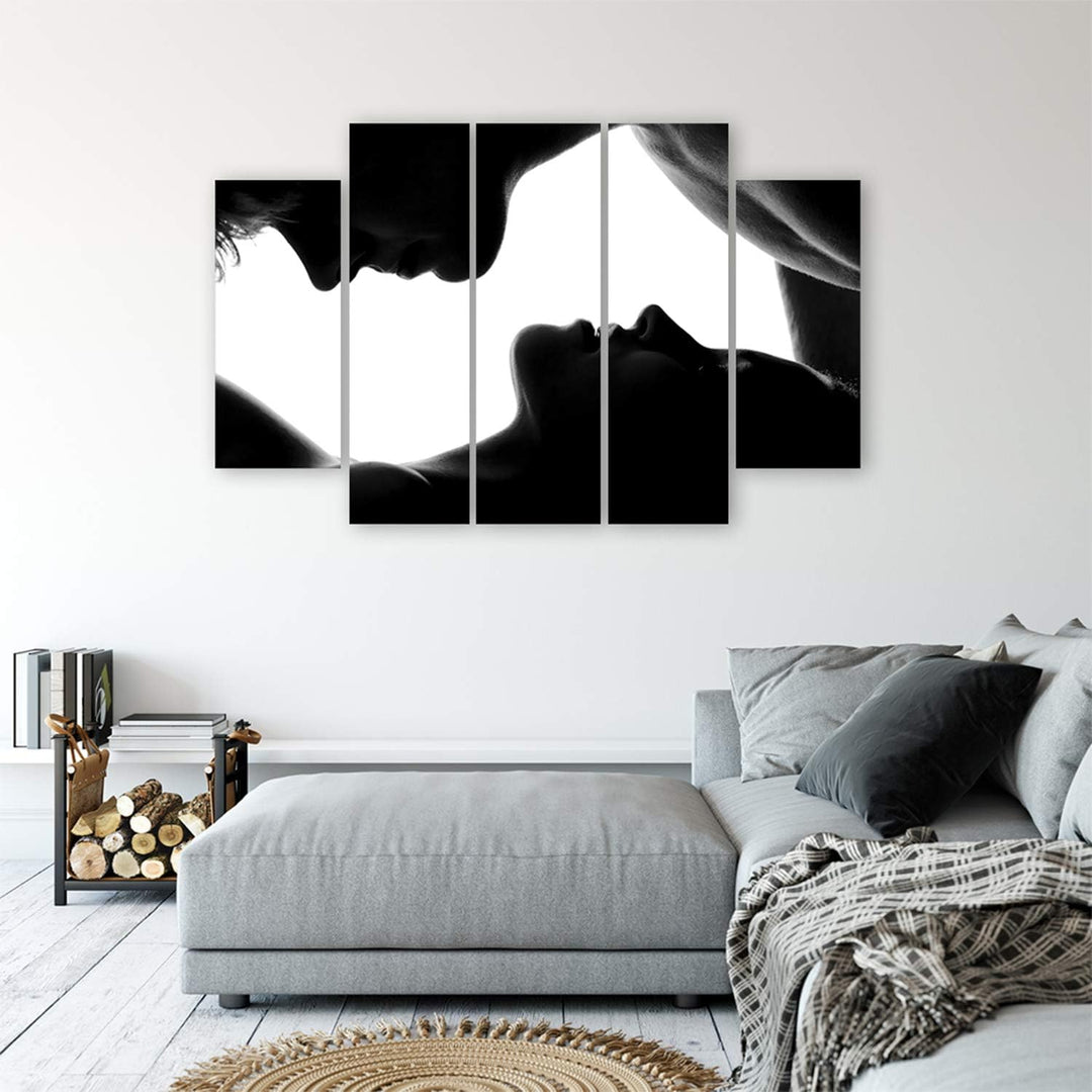 Feeby Frames, Leinwandbild, Bilder, Wand Bild - 5 Teile - Wandbilder, Kunstdruck XXL, Typ B, 300x140