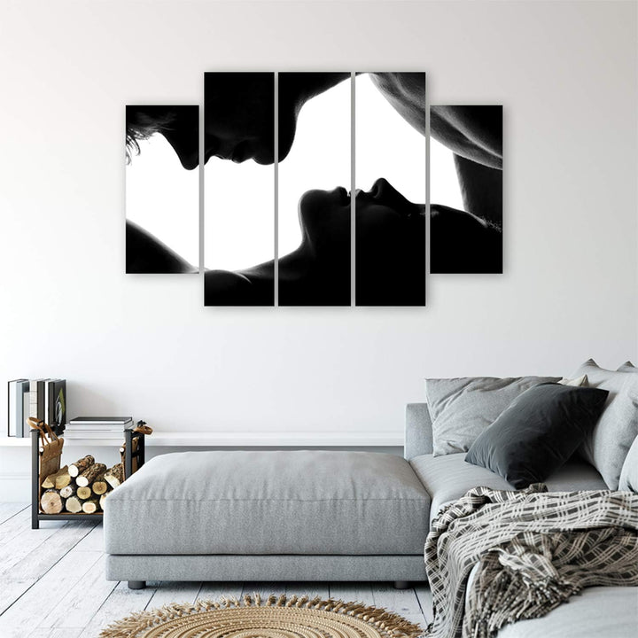 Feeby Frames, Leinwandbild, Bilder, Wand Bild - 5 Teile - Wandbilder, Kunstdruck XXL, Typ B, 300x140