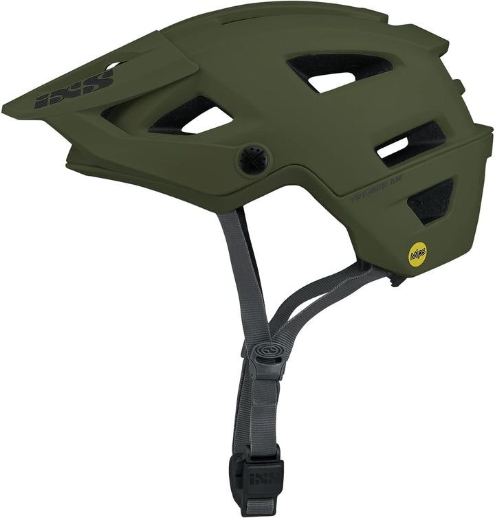 IXS Enduro MTB-Helm Trigger AM MIPS Graphite Olive Taille SM (54-58cm), Olive Taille SM (54-58cm)