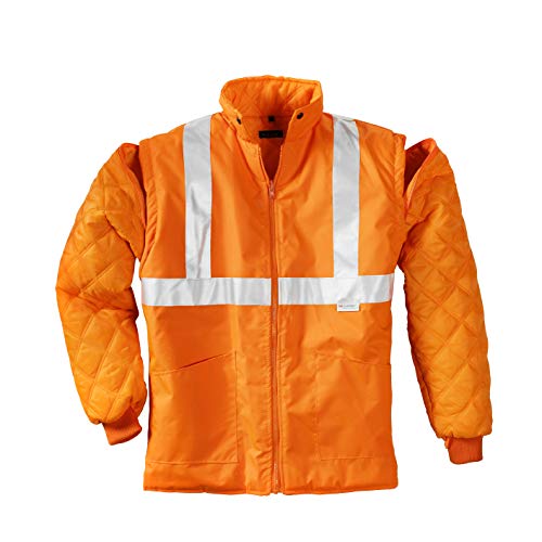 teXXor Warnschutz-Parka Calgary wasserdichte, winddichte Arbeitsjacke, L, orange, 4108 L Orange, L O