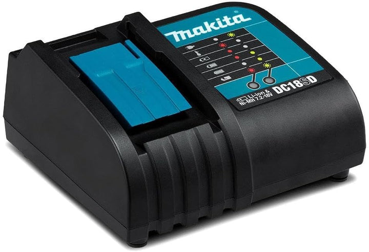Makita 194533-6 Ladegerät, DC18SD, Blau, Silber