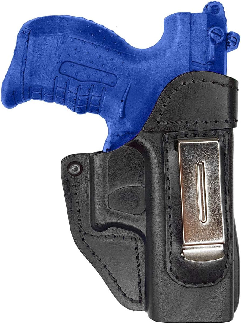 VlaMiTex IWB 2 Leder Holster für Walther P22 P22Q / PK380 / Ruger SR 22 Verdeckte/Versteckte Tragewe