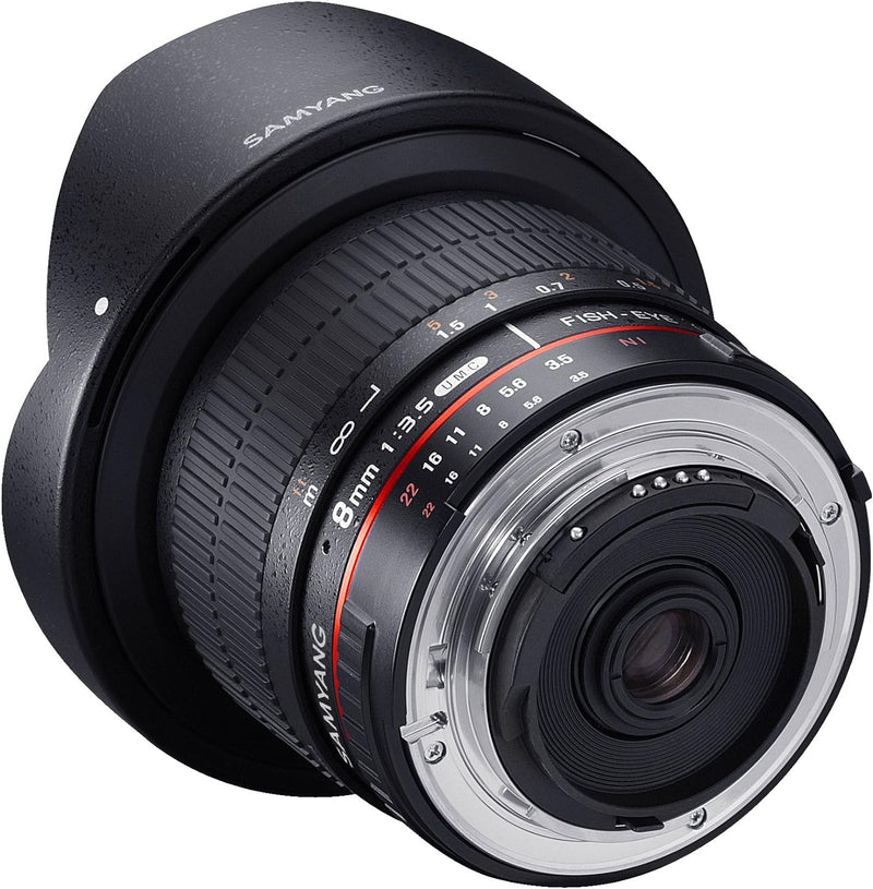 Samyang 8mm F3.5 CS II Objektiv für Anschluss Pentax K, Pentax K