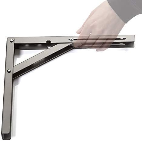 2 Stück SO-TECH® Klappkonsole Profi-Nr.1 L200 Länge: 200 mm/Höhe 160 mm weiss Tragkraft 120 kg (pro