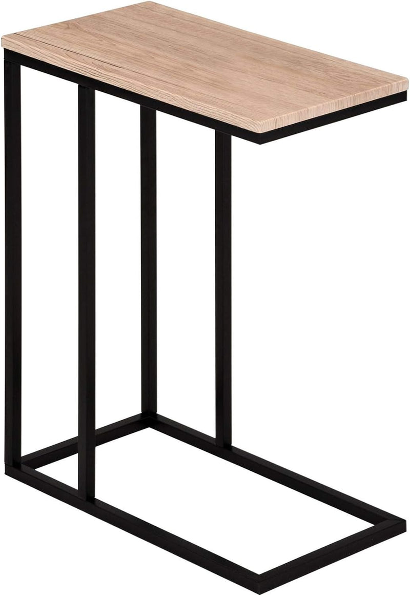 IDIMEX Beistelltisch Debora, praktischer Wohnzimmertisch in C-Form, schöner Couchtisch Tischplatte r