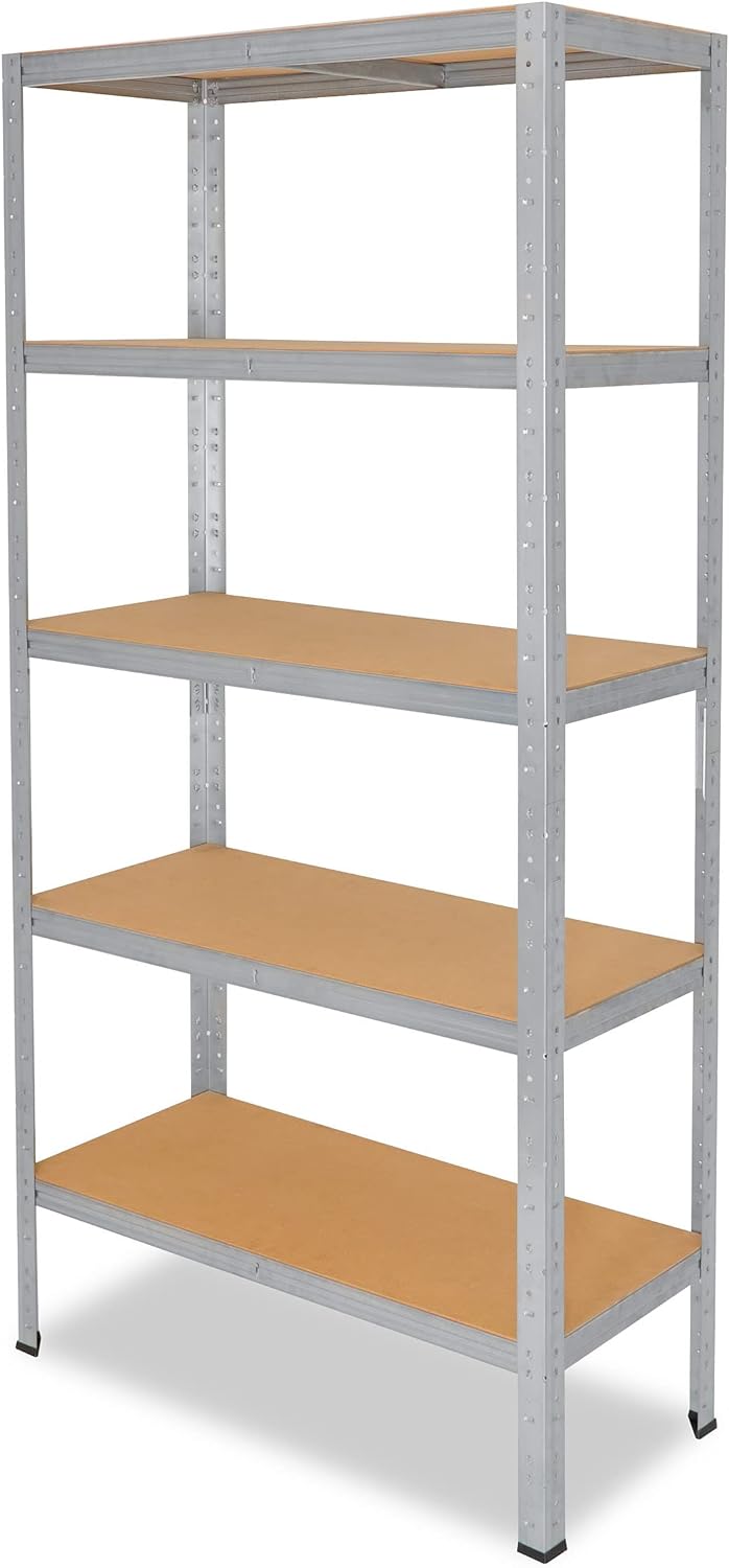 shelfplaza® 180x30x23cm Home Schwerlastregal verzinkt/Metallregal mit 5 Böden/Kellerregal Metall, Ga