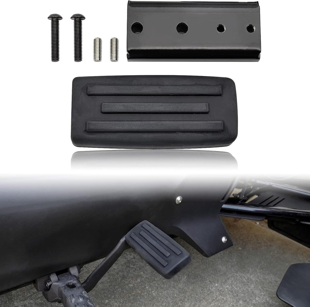 SAUTVS Schwarzes grösseres Bremspedal für Can Am Ryker, verlängerte Bremse Fussstütze Peg Pedal Trit