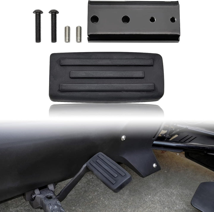 SAUTVS Schwarzes grösseres Bremspedal für Can Am Ryker, verlängerte Bremse Fussstütze Peg Pedal Trit