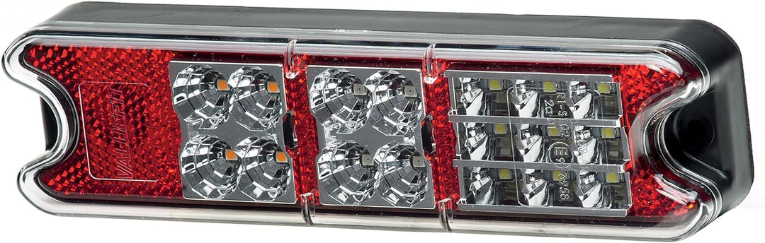 HELLA - Heckleuchte - Valuefit - LED - 24/12V - Anbau/geschraubt - Lichtscheibenfarbe: rot/glasklar
