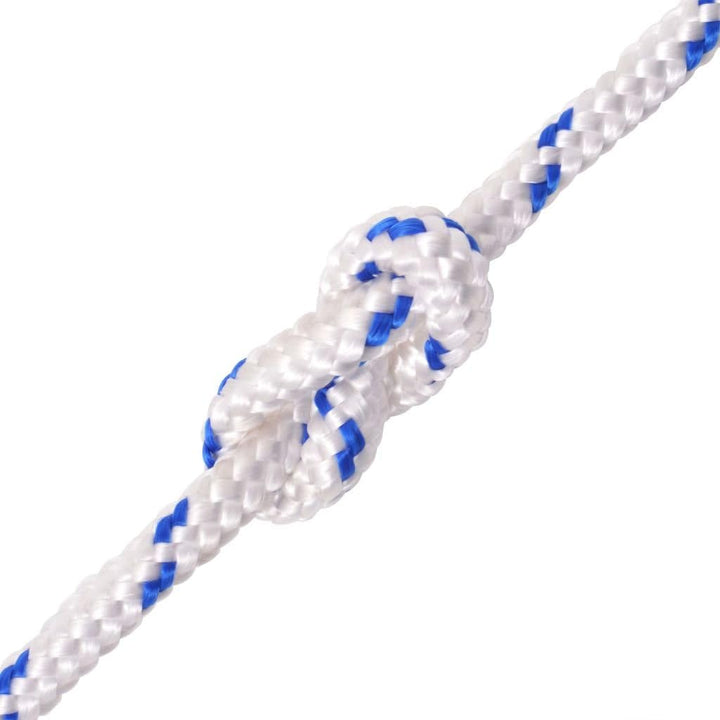 Festnight Bootsseil Polypropylen 12 mm 50 m Weiss