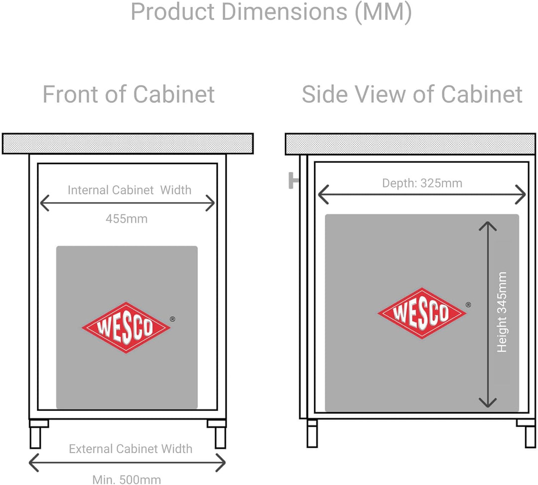 WESCO 757411-85 Abfallsammler, 49 x 36 cm 49 x 36 x cm, 49 x 36 x cm