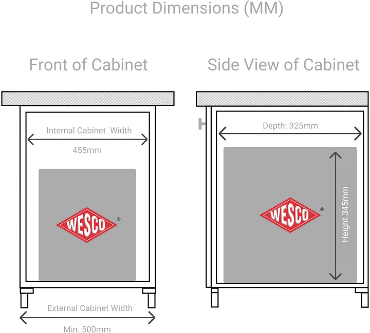 WESCO 757411-85 Abfallsammler, 49 x 36 cm 49 x 36 x cm, 49 x 36 x cm