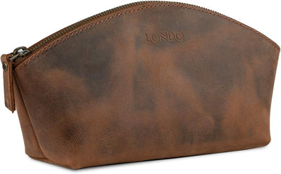 LONDO Handtasche aus echtem Leder, vielseitig einsetzbar, Gondel-Stil, Unisex Cinnamon, Cinnamon