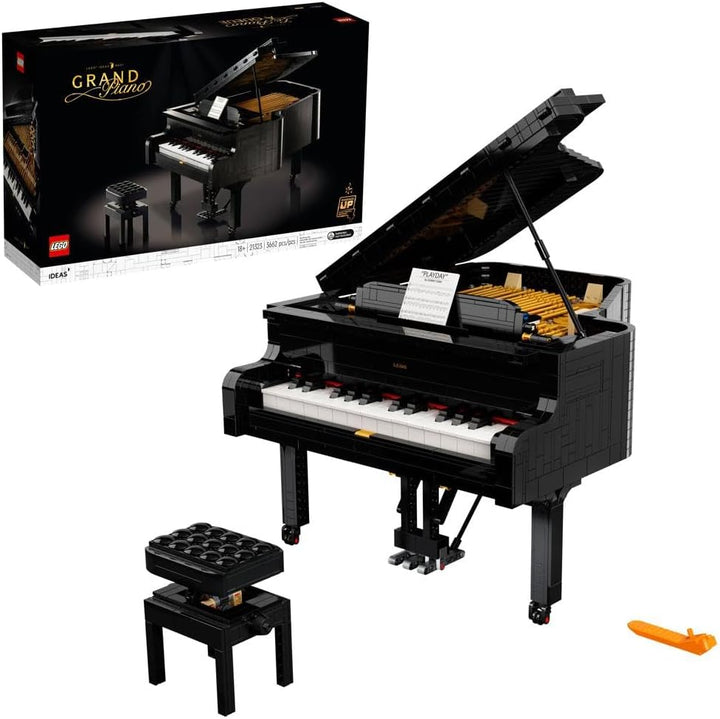LEGO Ideas Grand Piano 21323 Model Building Kit, Build Your Own Playable Grand Piano, An Exciting DI