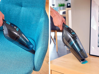 Leifheit Akku Staubsauger Rotaro PowerVac 2in1 für bis zu 40 min kabelloses Staubsaugen, Akkustaubsa