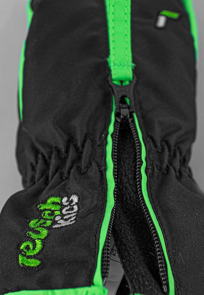 Reusch Babys Fäustlinge Ben Mitten 7716 black/neon green 0