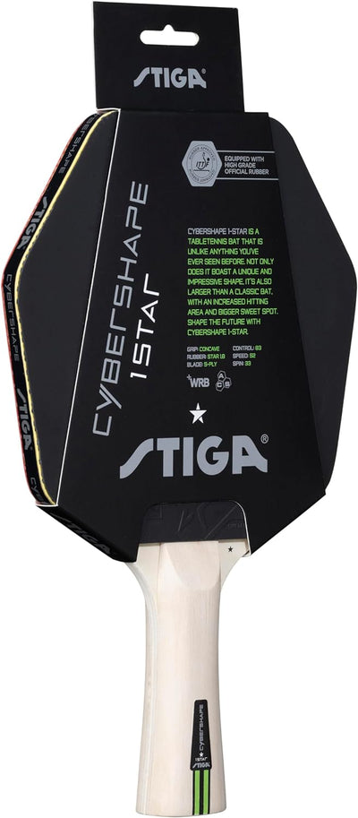 STIGA Tischtennisschläger Cybershape 1-Star - Optimaler Kontrolle und einzigartiger Form