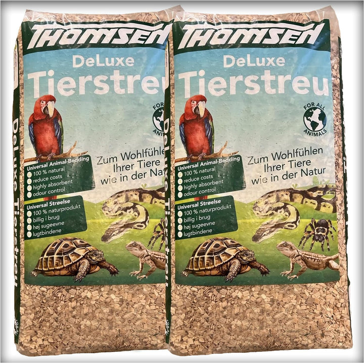 30 kg Deluxe Tierstreu XXL Buchenholz-Granulat Vögel, Nager, Reptilien