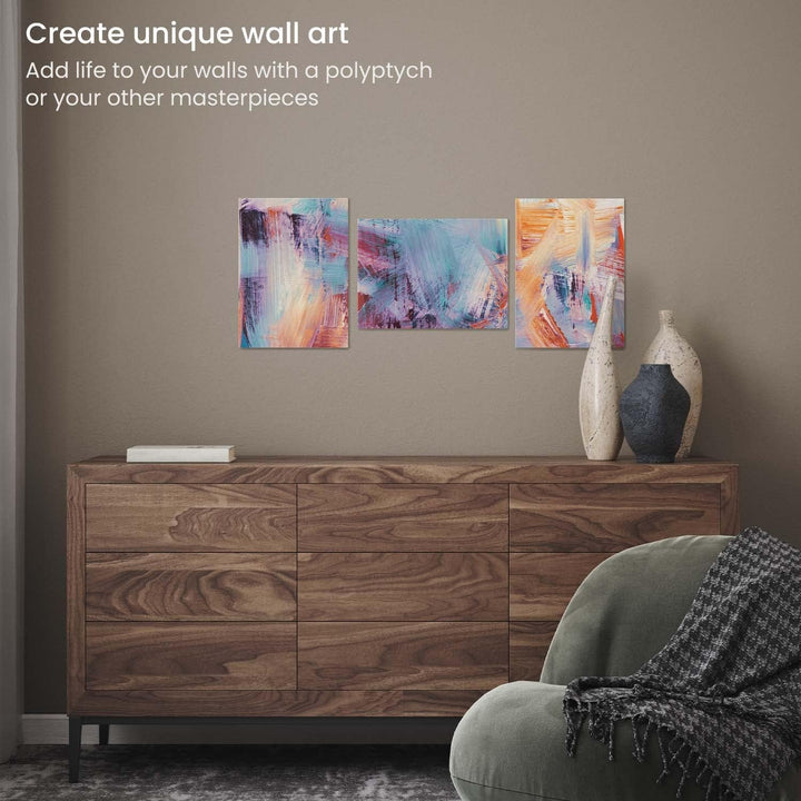 ARTEZA Leinwand auf Keilrahmen | 28cm x 35,5cm Grosspackung mit 14 | Weiss, Grundiert 100% Baumwolle