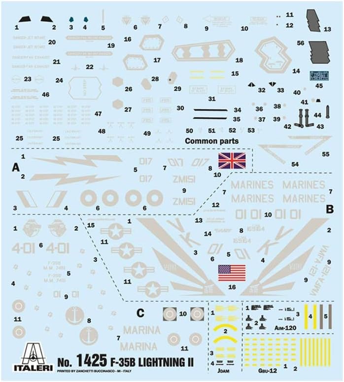 Italeri 510001425 Other License 1:72 F-35B Lightning II V/STOL Version, Modellbau, Bausatz, Standmod