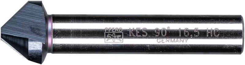 PFERD HSS Kegel-/Entgratsenker | 90°, Ø 16,50 mm, Schaft-ø 10 mm, DIN 335 C | 25202146 - HICOAT besc