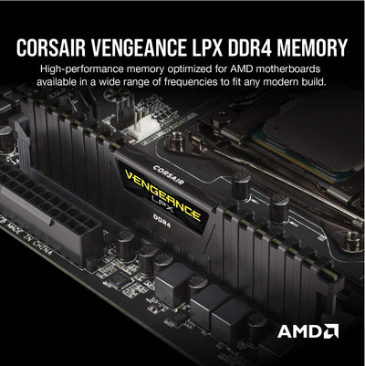 Corsair Vengeance LPX 64GB (4x16GB) DDR4 2666MHz C16 XMP 2.0 High Performance Desktop Arbeitsspeiche