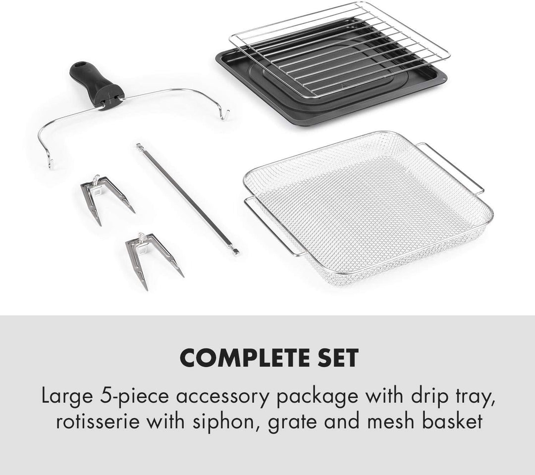 Klarstein AeroVital easy touch Heissluftfritteuse - 1700 W Heissluftfriteuse, Airfryer mit XXL-Volum