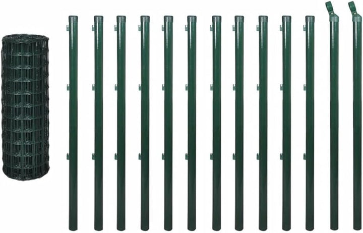 Tidyard Maschendrahtzaun mit Zaunpfosten Gitterzaun Drahtzaun Gartenzaun Drahtgitter Zaun Maschengrö