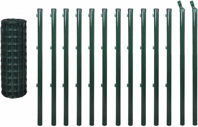 Tidyard Maschendrahtzaun mit Zaunpfosten Gitterzaun Drahtzaun Gartenzaun Drahtgitter Zaun Maschengrö