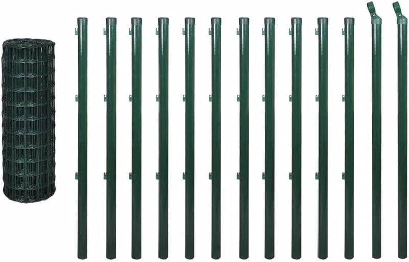 Tidyard Maschendrahtzaun mit Zaunpfosten Gitterzaun Drahtzaun Gartenzaun Drahtgitter Zaun Maschengrö
