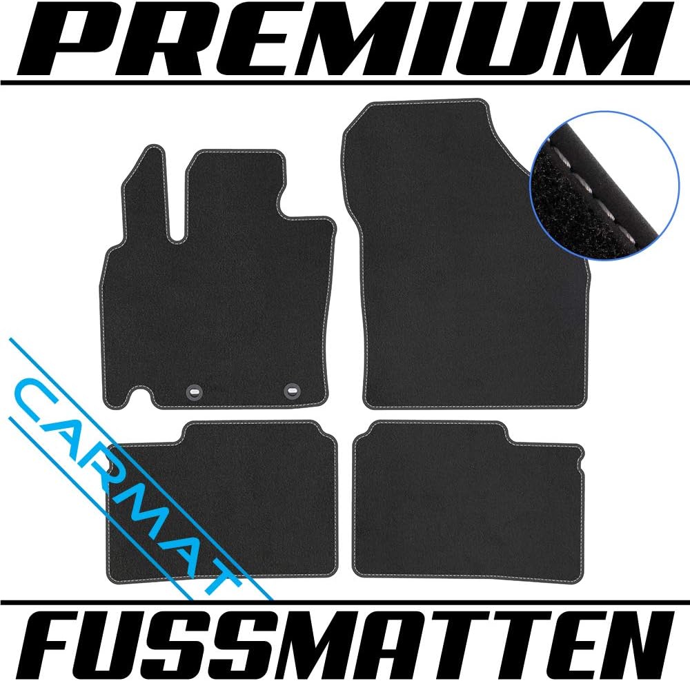 TEXER Textil Fussmatten Passend für Suzuki Ignis III Bj. 2016- Premium