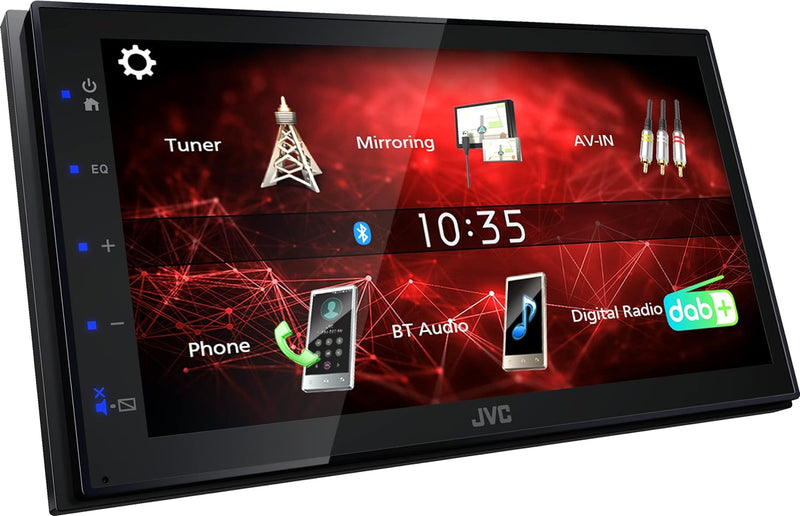 JVC KW-M27DBT 6,8" (17,3 cm) Digital Media Receiver mit DAB+ & Bluetooth (USB, 3 x Pre-Out 2V, iPod/