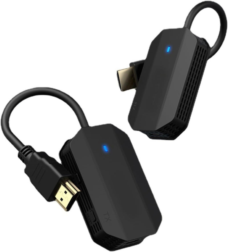 Yunseity Kabelloser HDMI-Sender und -Empfänger, 4K-Wireless-HDMI-Extender-5G-Kit, Plug-and-Play, für