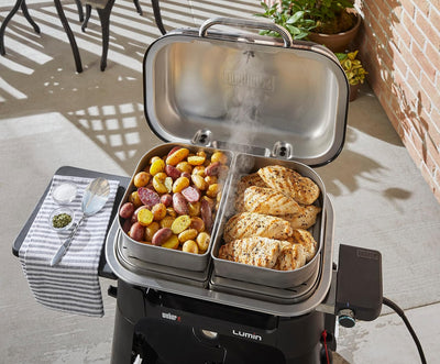 Weber 6613 Lumin Compact Versatility Grill Kit, Silver, Compact