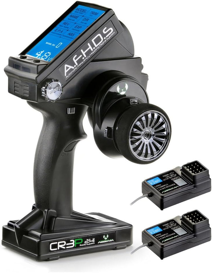 Absima 2000102 Fernsteuerung CR3P 2.4GHz inkl. 2 St. 3 Kanal Waterproof Empfänger