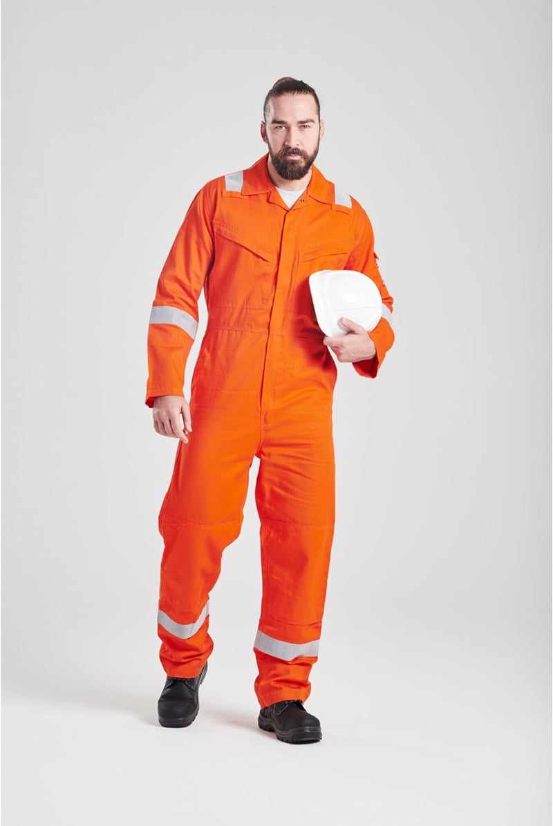 Portwest FR21 Leichter Anti-Statik Flammenresistenter Overall Orange XS, Orange XS