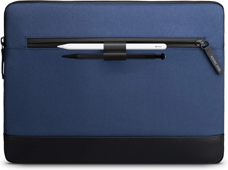 Adore June 14 Zoll Bent Laptop Tasche Blau kompatibel mit MacBook Pro 14 2023 2021, Nachhaltige Recy