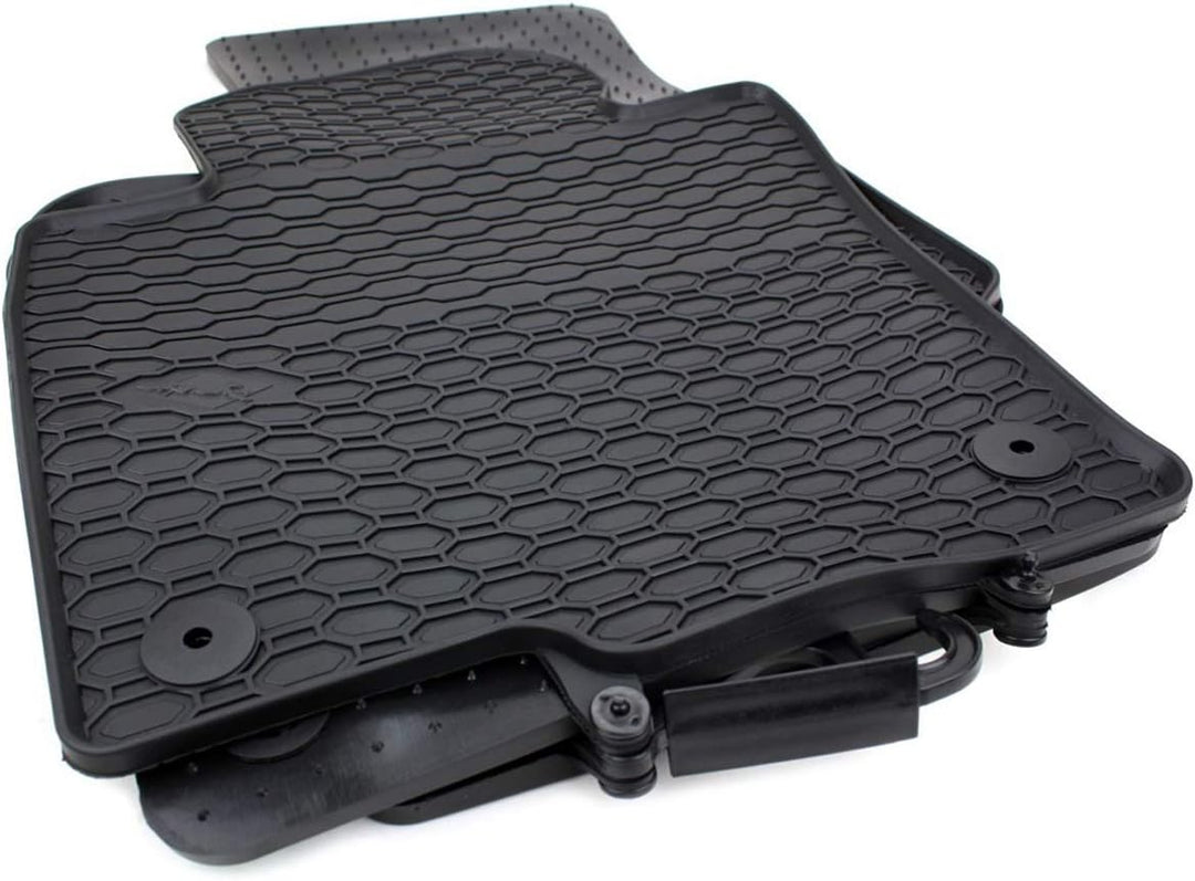 kfz-premiumteile24 Premium Gummimatten Kompatibel mit Passat 3C (B6 B7) + Passat CC Baujahr 2005-201