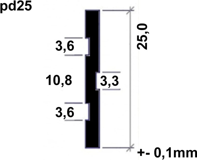 100 x Münzautomat Wertmarke pd25, profiliert, 25mm x 2mm, Token für Münzgerät (Vernickelt) 100 Stück