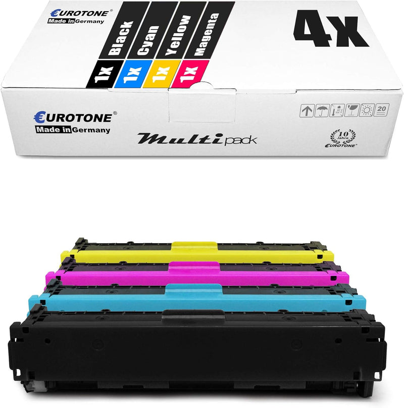 4X Müller Printware Toner kompatibel für Canon I-Sensys LBP 611 613 Cdw Cn ersetzt 045 / 045H XXL BK