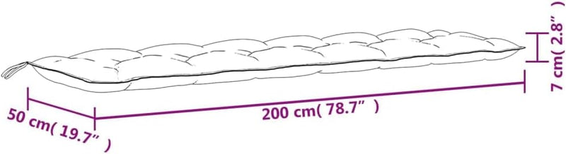 Tidyard Gartenbank-Auflage Gartenbankauflage Gartenkissen Sitzbank-Auflage Gartenauflagen Sitzkissen