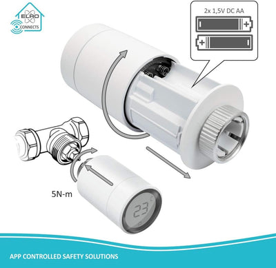 ELRO Connects SF40RV Heizkörperthermostat Heizkörperthermostat 5, Heizkörperthermostat 5