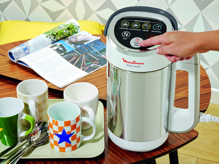 Moulinex Easy Soup Standmixer mit 5 automatischen Programmen, doppelwandig, Fassungsvermögen 1,2 l,