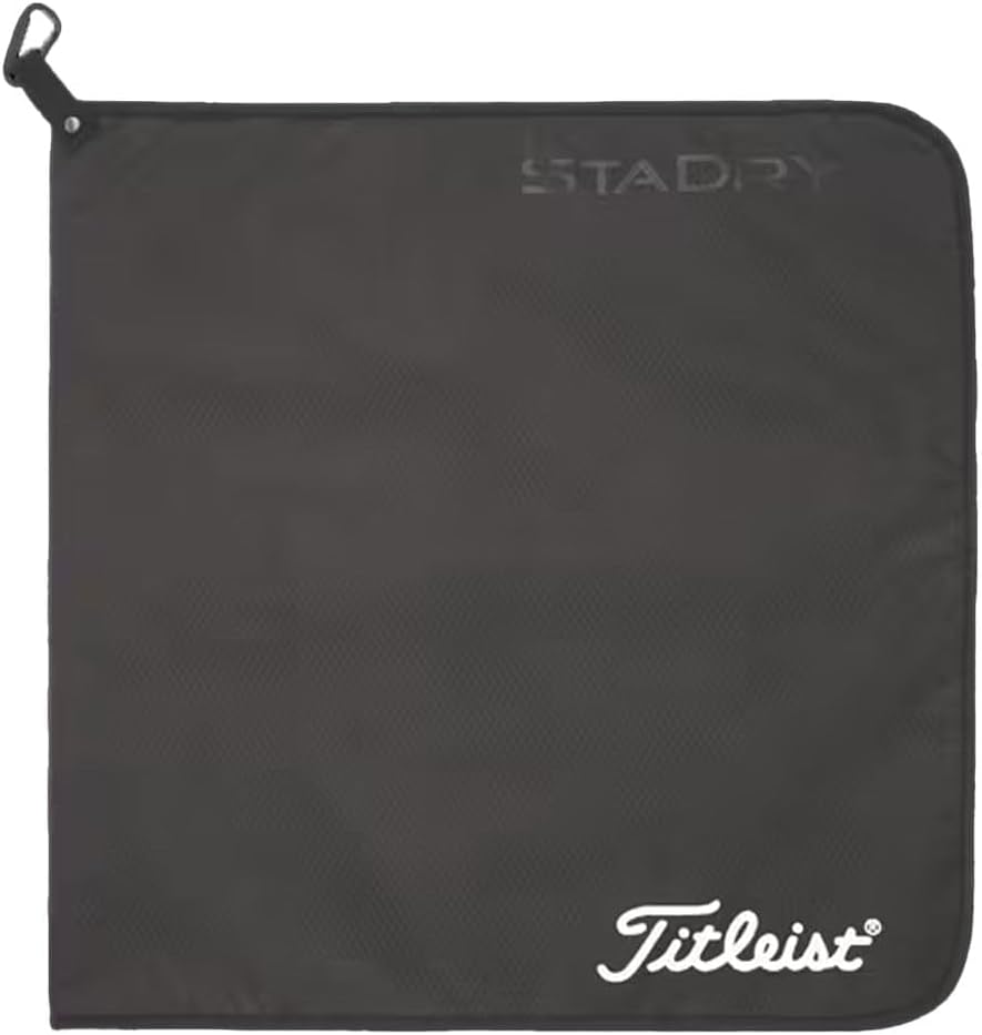 Titleist StaDry Performance Handtuch Schwarz, Schwarz