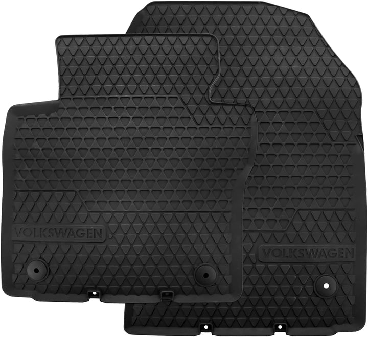 VW Caddy Fussmatten 2K1061502A ab Baujahr 1/2007, 2X Auto Gummimatten für vorne, Antirutschmatten mi