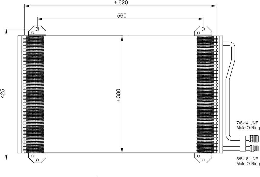 NRF 35811 Kondensator, Klimaanlage